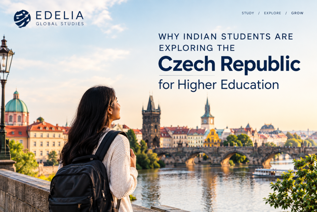 Indian student exploring higher education opportunities in the Czech Republic